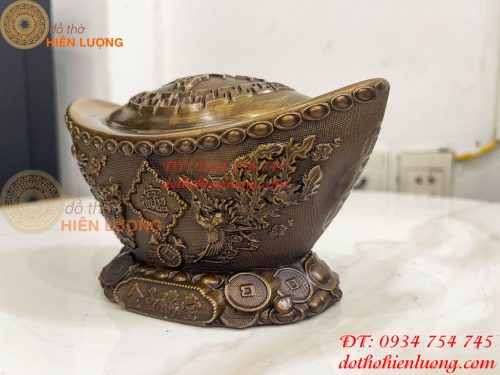 Thỏi Vàng Tứ Linh Bằng Đồng Phong Thủy
