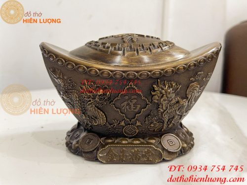 Thỏi Vàng Tứ Linh Bằng Đồng Phong Thủy