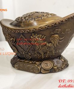 Thỏi Vàng Tứ Linh Bằng Đồng Phong Thủy