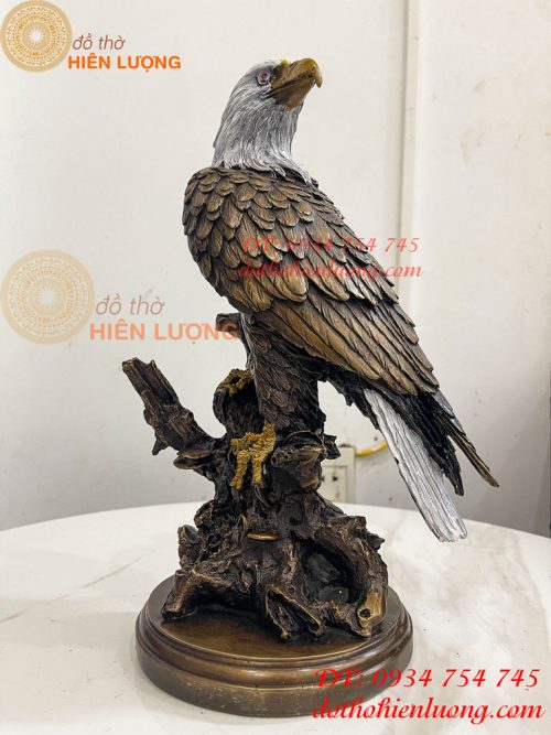 Tượng Chim Đại Bàng Gốc Cây Bằng Đồng Phong Thủy
