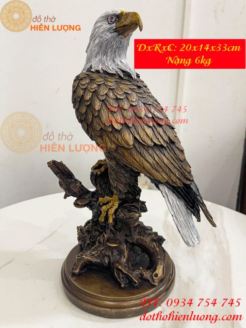 Tượng Chim Đại Bàng Gốc Cây Bằng Đồng Phong Thủy