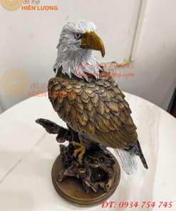 Tượng Chim Đại Bàng Gốc Cây Bằng Đồng Phong Thủy