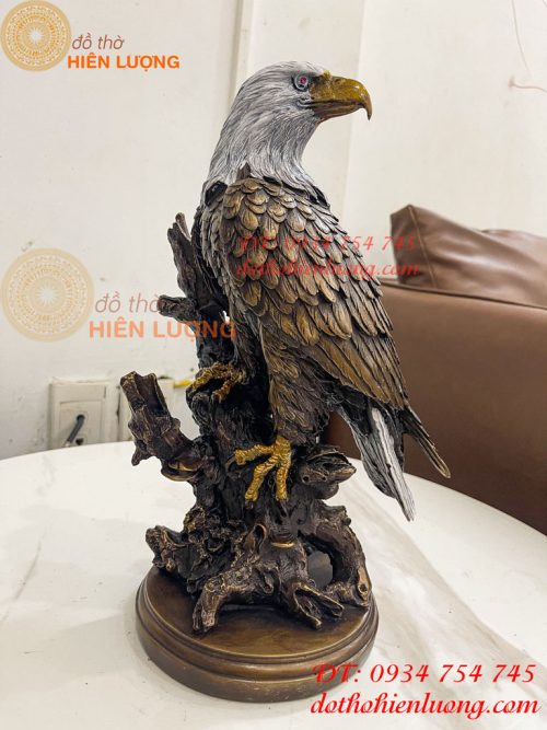 Tượng Chim Đại Bàng Gốc Cây Bằng Đồng Phong Thủy