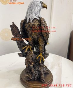 Tượng Chim Đại Bàng Gốc Cây Bằng Đồng Phong Thủy