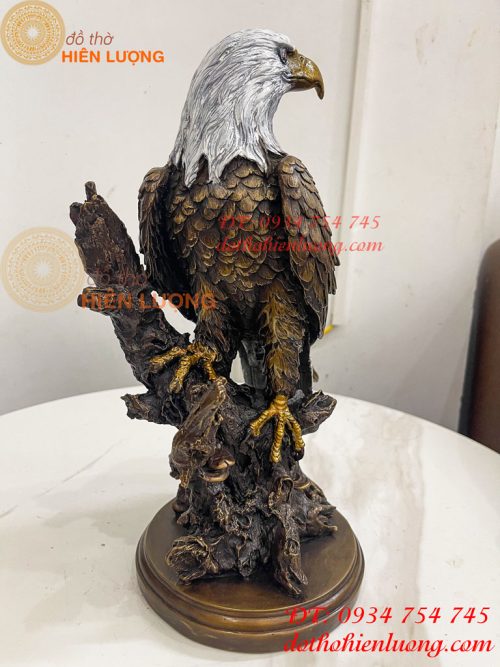Tượng Chim Đại Bàng Gốc Cây Bằng Đồng Phong Thủy