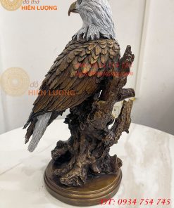 Tượng Chim Đại Bàng Gốc Cây Bằng Đồng Phong Thủy