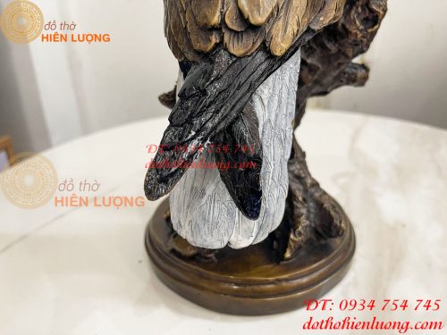 Tượng Chim Đại Bàng Gốc Cây Bằng Đồng Phong Thủy