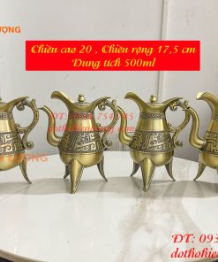 Bình Rượu 3 Chân Bằng Đồng Tần Thủy Hoàng