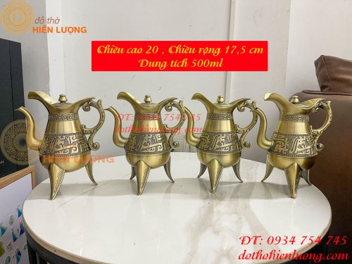 Bình Rượu 3 Chân Bằng Đồng Tần Thủy Hoàng