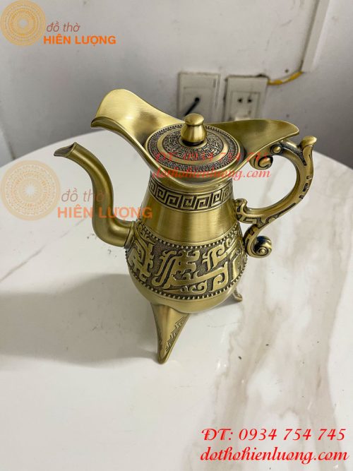 Bình Rượu 3 Chân Bằng Đồng Tần Thủy Hoàng