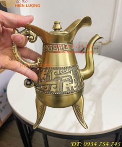 Bình Rượu 3 Chân Bằng Đồng Tần Thủy Hoàng