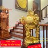 Quả Cầu Thất Lân Cao 1m2 Đồng Đỏ Dát Vàng 24K