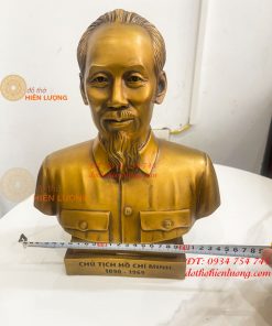 Tượng Bán Thân Bác Hồ Bằng Đồng Cao 32cm