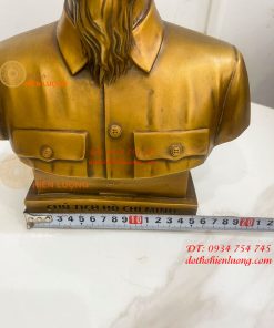 Tượng Bán Thân Bác Hồ Bằng Đồng Cao 32cm