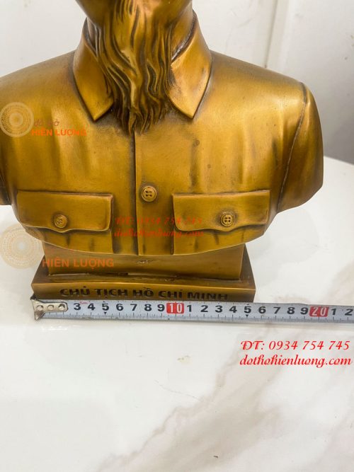 Tượng Bán Thân Bác Hồ Bằng Đồng Cao 32cm