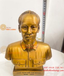 Tượng Bán Thân Bác Hồ Bằng Đồng Cao 32cm