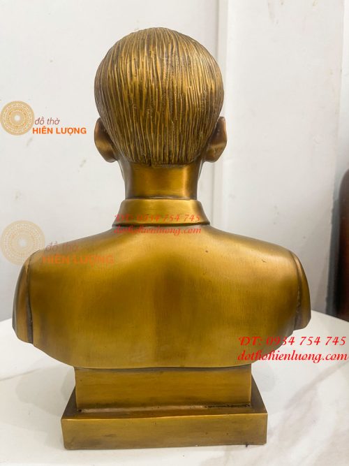 Tượng Bán Thân Bác Hồ Bằng Đồng Cao 32cm