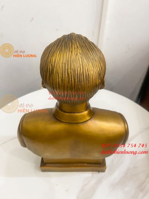 Tượng Bán Thân Bác Hồ Bằng Đồng Cao 32cm