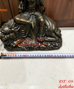Bộ Tượng Hoa Nghiêm Tam Thánh Cao 40cm Bằng Đồng