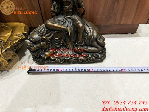 Bộ Tượng Hoa Nghiêm Tam Thánh Cao 40cm Bằng Đồng