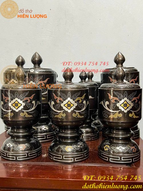 Bộ Đài Nước Thờ Khảm Ngũ Sắc