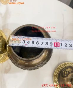 Đôi Chóe Bằng Đồng Rồng Phượng Thờ Cúng Cao 21cm