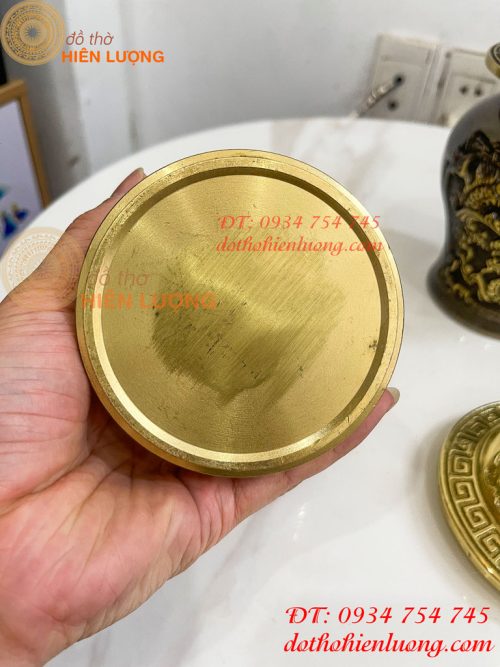 Đôi Chóe Bằng Đồng Rồng Phượng Thờ Cúng Cao 21cm