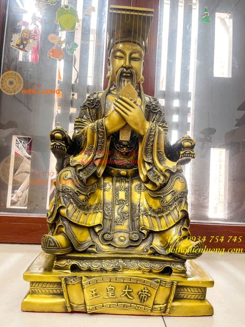 Tượng Ngọc Hoàng Cao 66cm Bằng Đồng