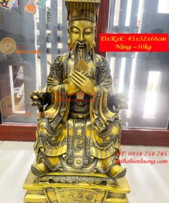 Tượng Ngọc Hoàng Cao 66cm Bằng Đồng