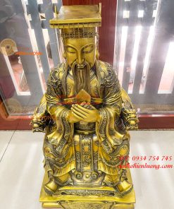 Tượng Ngọc Hoàng Cao 66cm Bằng Đồng
