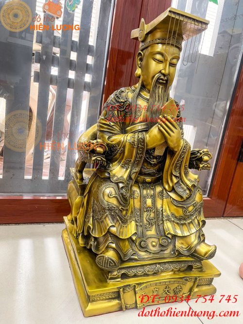 Tượng Ngọc Hoàng Cao 66cm Bằng Đồng