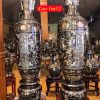 Đôi Lọ Lục Bình Khảm Ngũ Sắc Cao 1m72