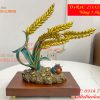 Cây Lúa Bằng Đồng Decor Cao 26cm Để Bàn Trang Trí