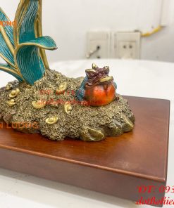 Cây Lúa Bằng Đồng Decor Cao 26cm Để Bàn Trang Trí