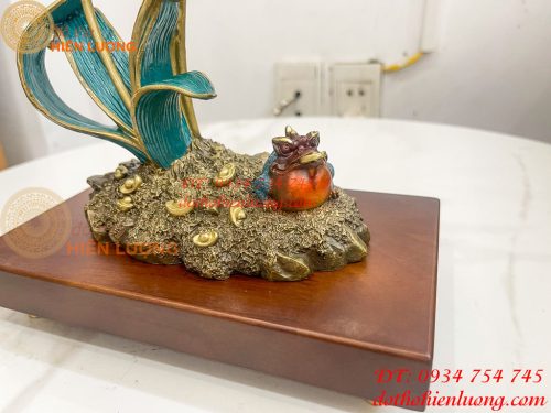 Cây Lúa Bằng Đồng Decor Cao 26cm Để Bàn Trang Trí