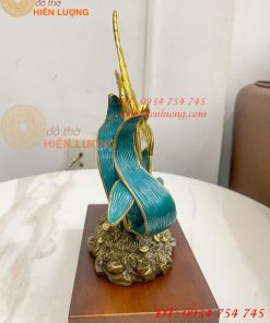 Cây Lúa Bằng Đồng Decor Cao 26cm Để Bàn Trang Trí