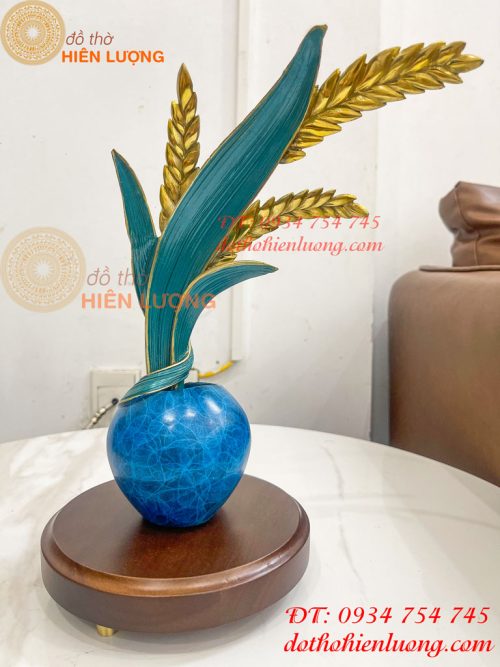 Cây Lúa Bằng Đồng Decor Cao 30cm Để Bàn Trang Trí