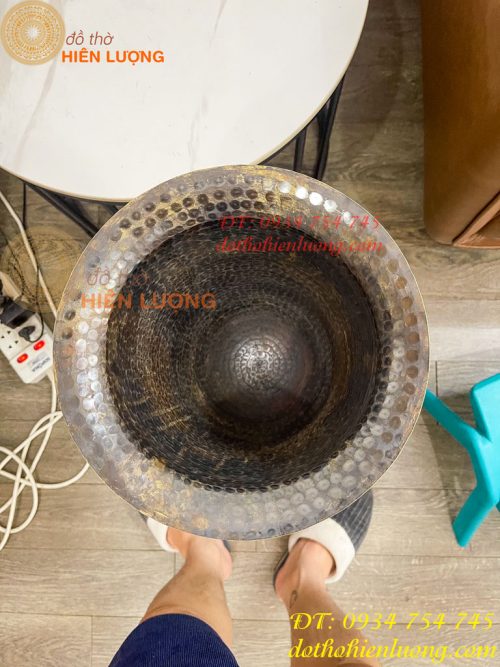 Chậu Cắm Hoa Bằng Đồng Kèm Giá Đỡ