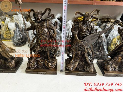 Bộ Tứ Đại Thiên Vương Cao 50cm Bằng Đồng