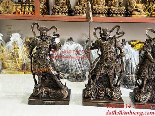 Bộ Tứ Đại Thiên Vương Cao 50cm Bằng Đồng