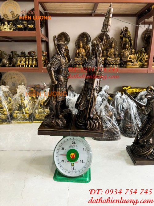 Bộ Tứ Đại Thiên Vương Cao 50cm Bằng Đồng