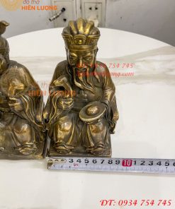 Tượng Ông Bà Thổ Công Thổ Mẫu Bằng Đồng Cao 16cm