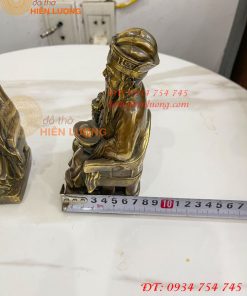 Tượng Ông Bà Thổ Công Thổ Mẫu Bằng Đồng Cao 16cm
