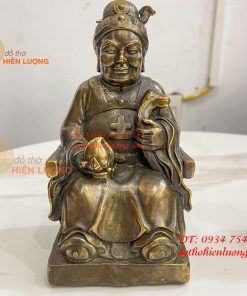 Tượng Ông Bà Thổ Công Thổ Mẫu Bằng Đồng Cao 16cm