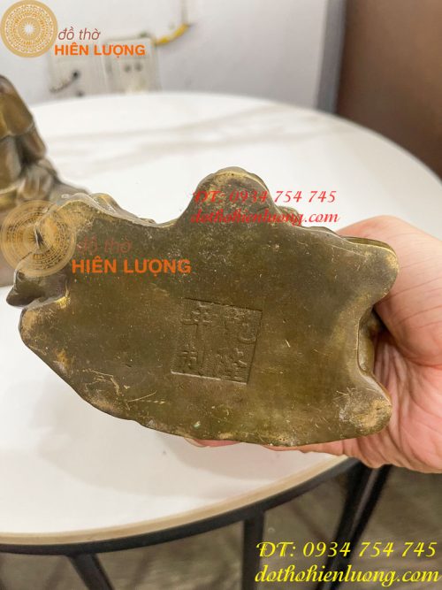 Tượng Văn Thù Phổ Hiền Cao 20cm Bằng Đồng Hun