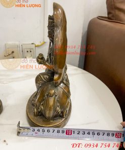 Tượng Đức Văn Thù Phổ Hiền Bằng Đồng Cao 25cm