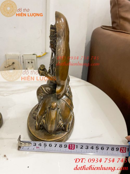 Tượng Đức Văn Thù Phổ Hiền Bằng Đồng Cao 25cm