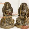 Tượng Đức Văn Thù Phổ Hiền Bằng Đồng Cao 25cm