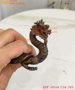 Lư Xông Trầm Long Quy Nắp Mở Bằng Đồng Hun