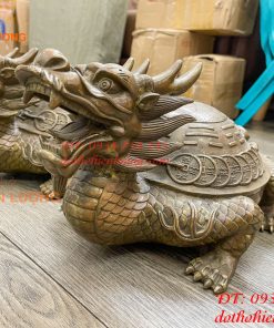 Long Quy Bát Quái Bằng Đồng Cỡ Đại Phong Thủy Trấn Trạch